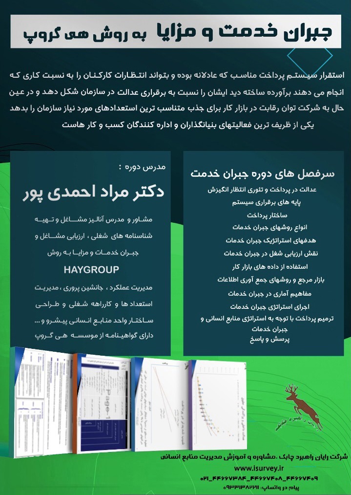 آموزش جبران خدمت و مزایا هی گروپ
